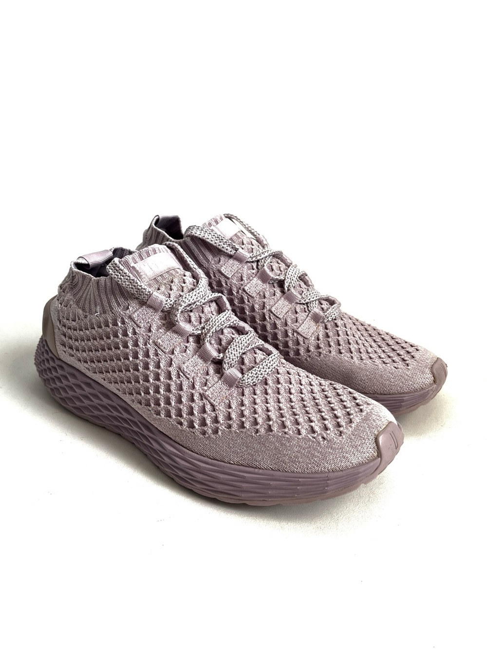 Nobull Lilac Diamond Knit Sneakers Size 9